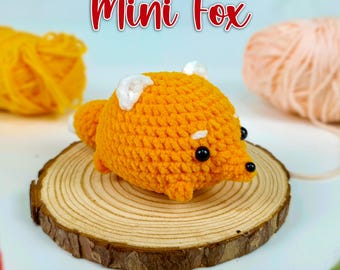 Mini Fox Crochet Pattern: No Sew Amigurumi Plushie (PDF Pattern)