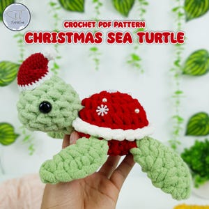 Christmas Turtle Crochet Pattern: Santa Amigurumi (PDF Download)