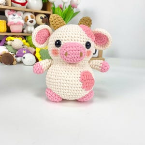 Cow Amigurumi Crochet Pattern: Baby Farm Animal Plush (PDF Pattern)