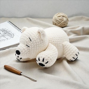 Crochet Polar Bear Pattern, Easy Amigurumi Animal Plush (PDF Pattern)
