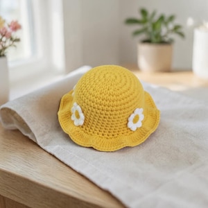 Virkat kattmössamönster, blommig husdjursoutfit, nybörjar-PDF (digital nedladdning) bild 5