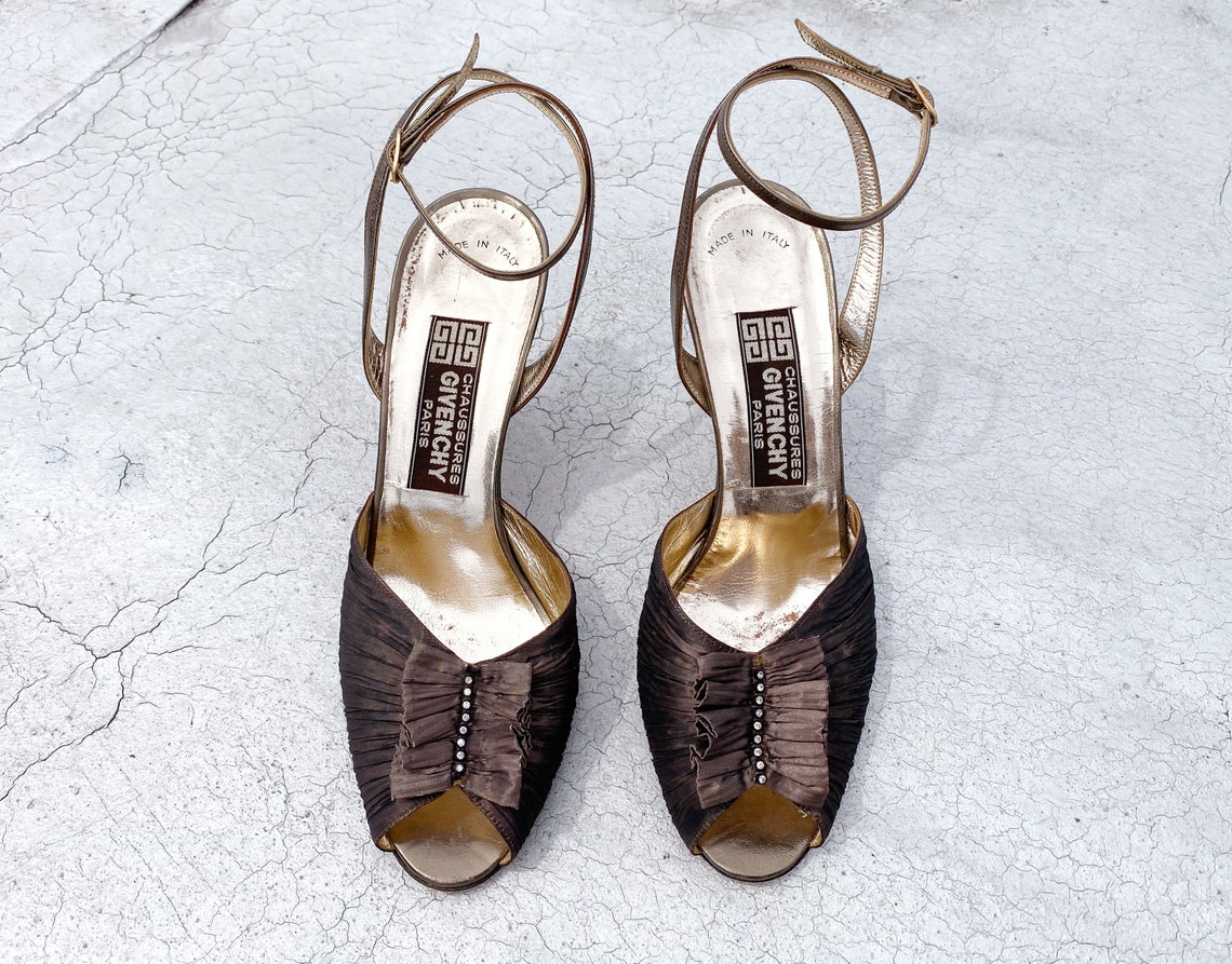1970s GIVENCHY Heels Size 7.5 8 Vintage Glam Rock Disco Etsy