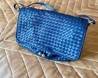 Vintage Bottega VENETA Chocolate Marron Trenzado Kisslock Clutch Hombro Sling Bag Etsy Mexico