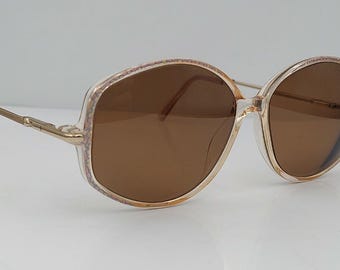 Occhiali da sole vintage anni '70/'80 Gloria Vanderbilt 751 con montatura larga 5,5 pollici