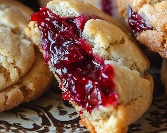 Cherry Pie Stuffed Cookies Recipe: Easy Holiday Treat (Digital Download)