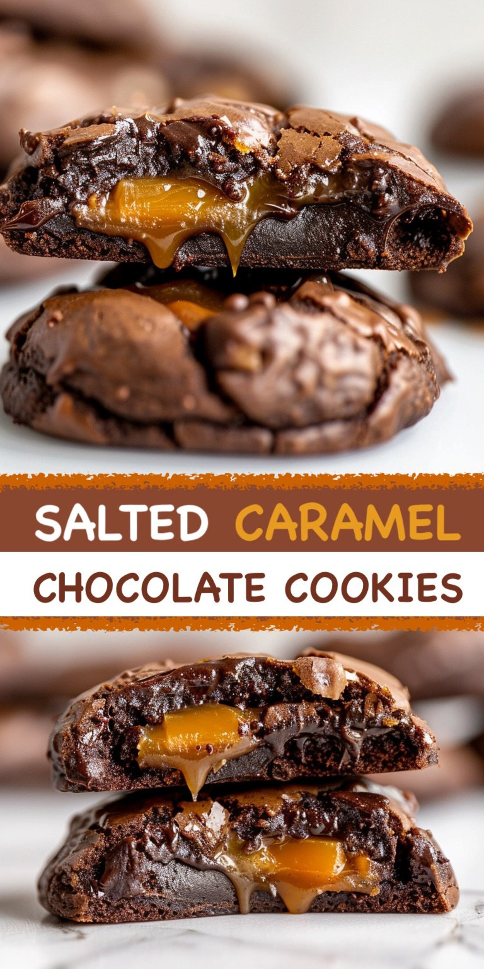 Salted Caramel Chocolate Cookie Recipe: Gourmet Dessert (digital