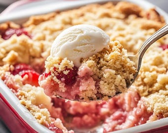 Strawberry Dump Cake Recipe: Easy Summer Dessert (Digital Download)