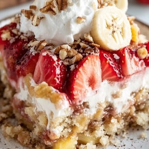 Recept pdf-dumpcake bananensplit - digitaal recept direct downloaden - eenvoudig dessert - Emma&#39;s Cake Studio-stijl
