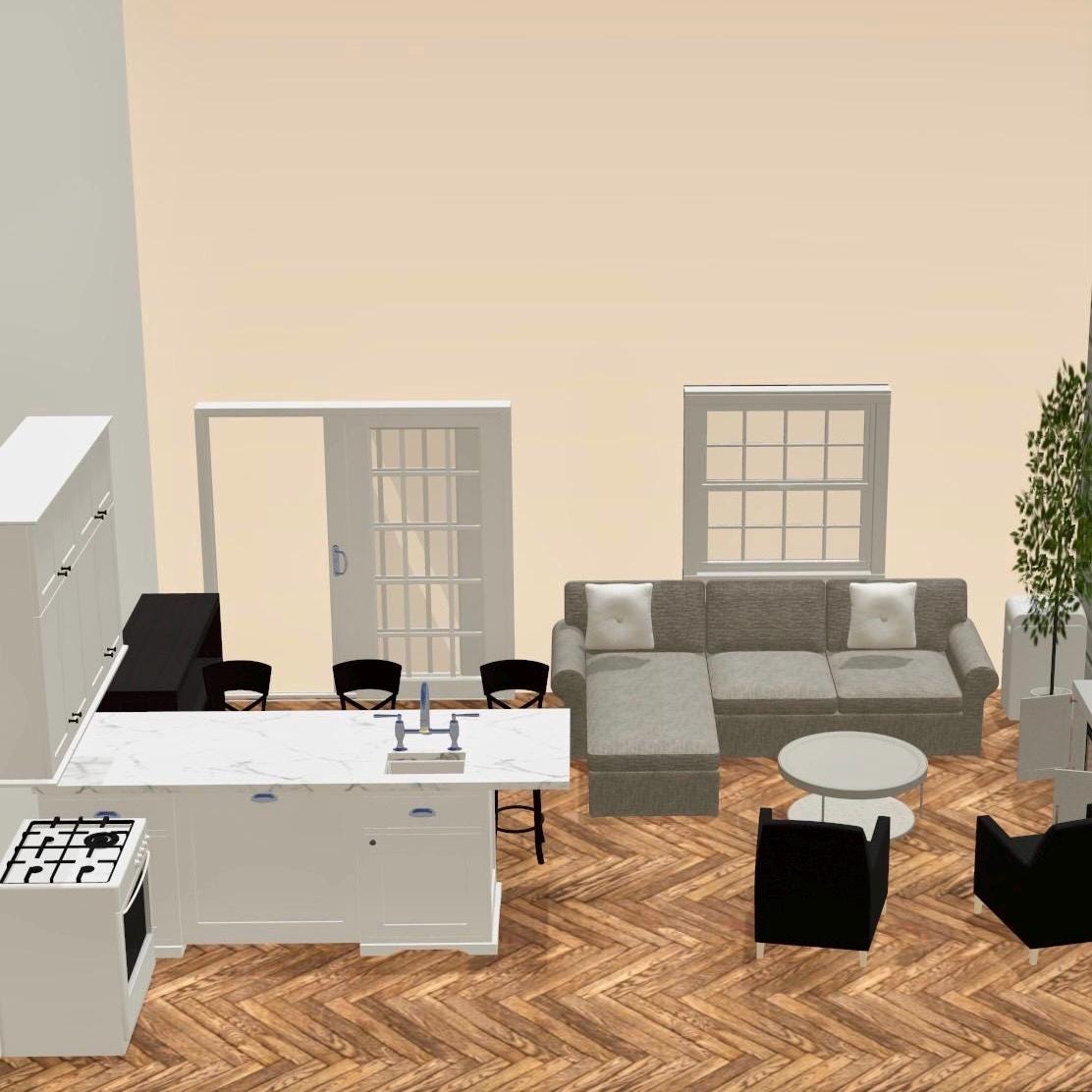 Custom Interior Design 3D Render - Etsy