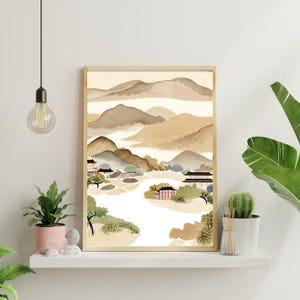 Korean wall Art, Korean art print,Korean art poster,Korean Art Wall Traditional, Korean home decor, Korean wall decor, digital printable