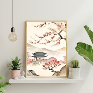 Korean wall Art, Korean art print, Korean art poster, Korean Art Wall, Korean Traditional, Korean home decor, Korean wall decor