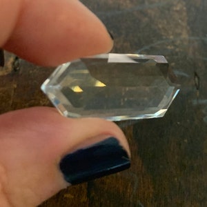 Anillo de cuarzo-cristal de roca facetado transparente cuarzo grabado cobre y anillo de declaración de plata de ley oxidada imagen 10