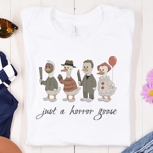 Just a Horror Goose Embroidery Designs, Halloween Goose Characters Embroidery Design,Spooky Cute Meme Em, 6 Size Embroidery Instant Download