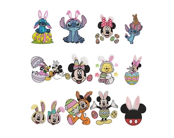 Bundle Easter Mouse 8 files Embroidery Designs, Mouse Embroidery Files, Embroidery Bundle, Rabit Embroidery, Bunny Emb, 6 Sizes Embroidery