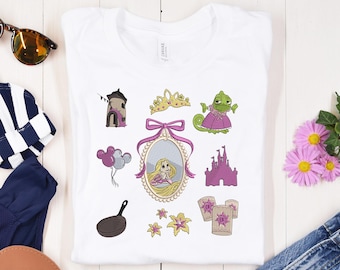 Princess Cartoon Coquette Embroidery, Princess Emb, Magical Land Embroidery design, Magic Kingdom Princess Embroidery, Princess 6 Size Emb