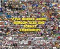 Mega Bundle 2750 File embroidery Anime and Movie, machine embroidery designs Anime Embroidery Movie file Emb download, 6 Size Embroidery
