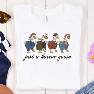 Just A Horror Goose Embroidery Designs,Halloween Goose Characters Embroidery Design,Spooky Cute Meme Emb, 6 Size Embroidery Instant Download