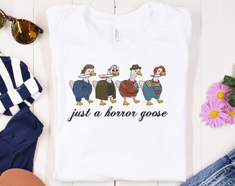 Horror Goose Embroidery Design: Spooky Halloween Meme (6 Sizes, Digital Download