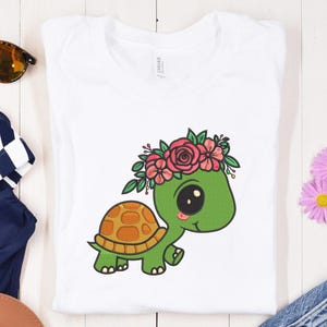 Sea Turtle Embroidery Design: Ocean Sunset Landscape, 6 Sizes (Digital Downloads)
