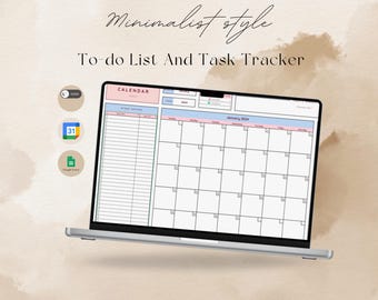 Task Tracker Excel Spreadsheet | To-Do List Productivity Organizer | Task Management Google Sheets | Daily Weekly Checklist Template