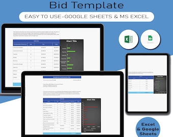 Modello di offerta per costruzione residenziale, Fogli Google, Modulo di offerta per costruzione, Foglio di calcolo modificabile Excel, Modulo di preventivo del costruttore, Offerta