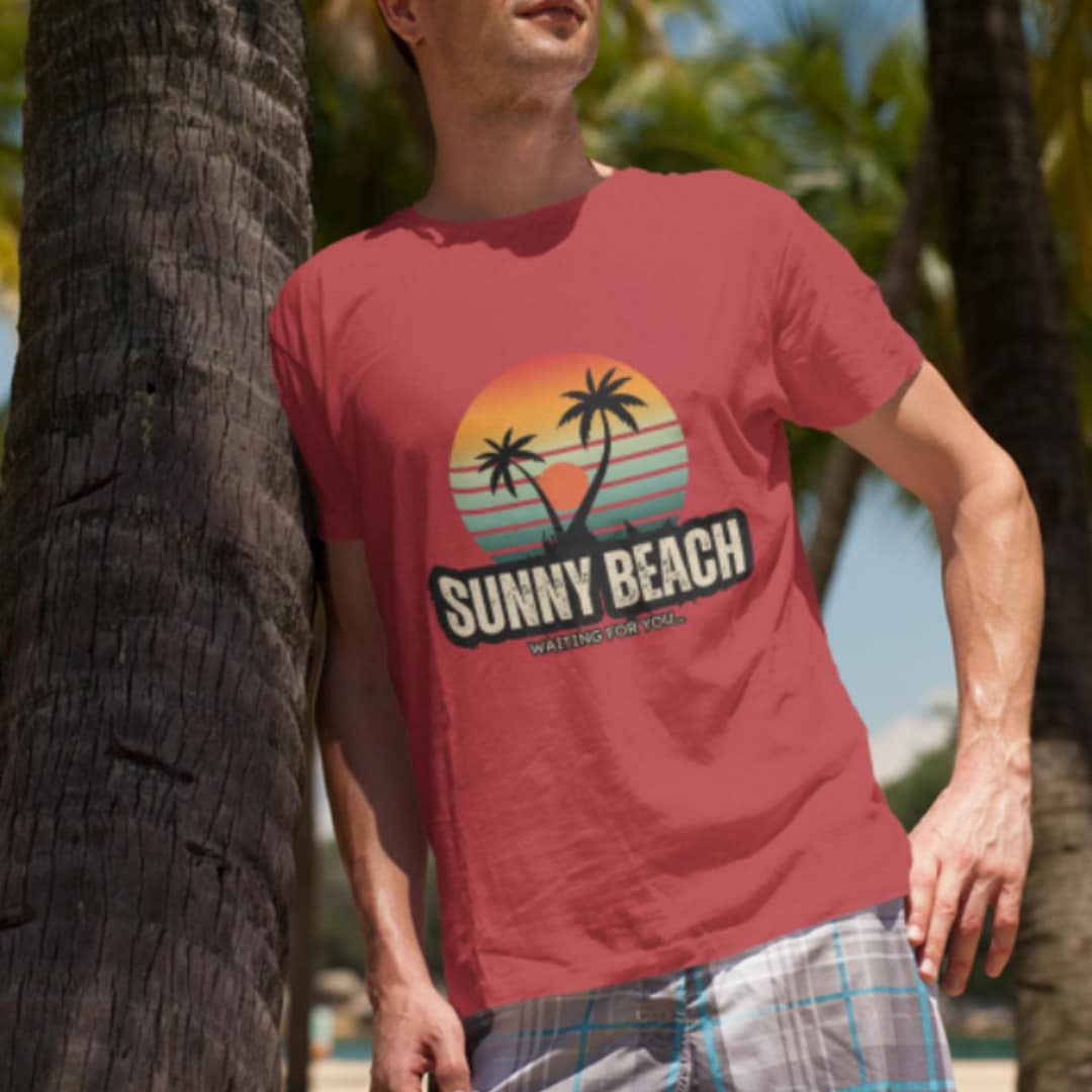 3/4 Sleeve Knit Tee in Sunset Beach