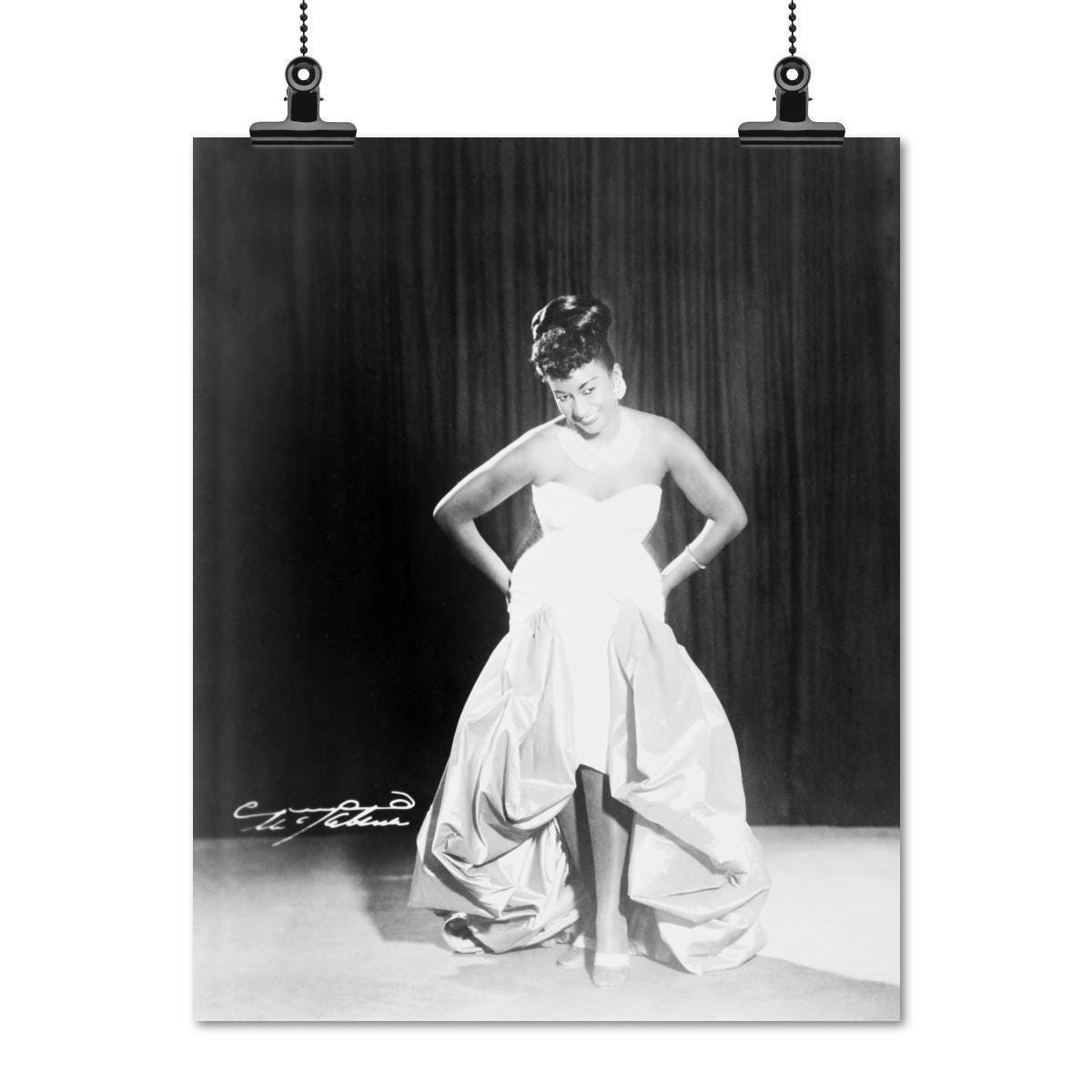 Print Celia Cruz, Portrait, Facing Front,