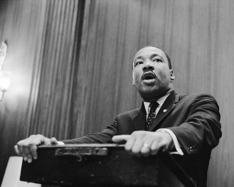 Print Martin L. King Press Conference, 1964 Etsy