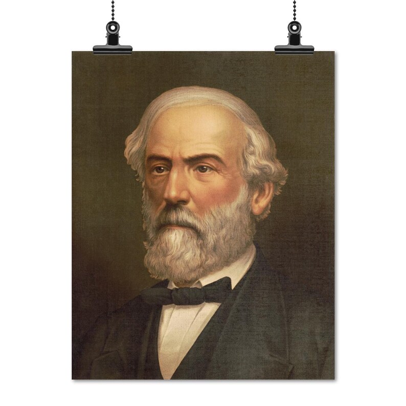 Print: Robert E. Lee, Head-and-shoulders Portrait, 1877 - Etsy