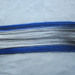 Blue Steel Clip In Hair Extensions