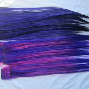 Plum Princess Full Set Clip In Hair Extensions 10 16 inches image 1