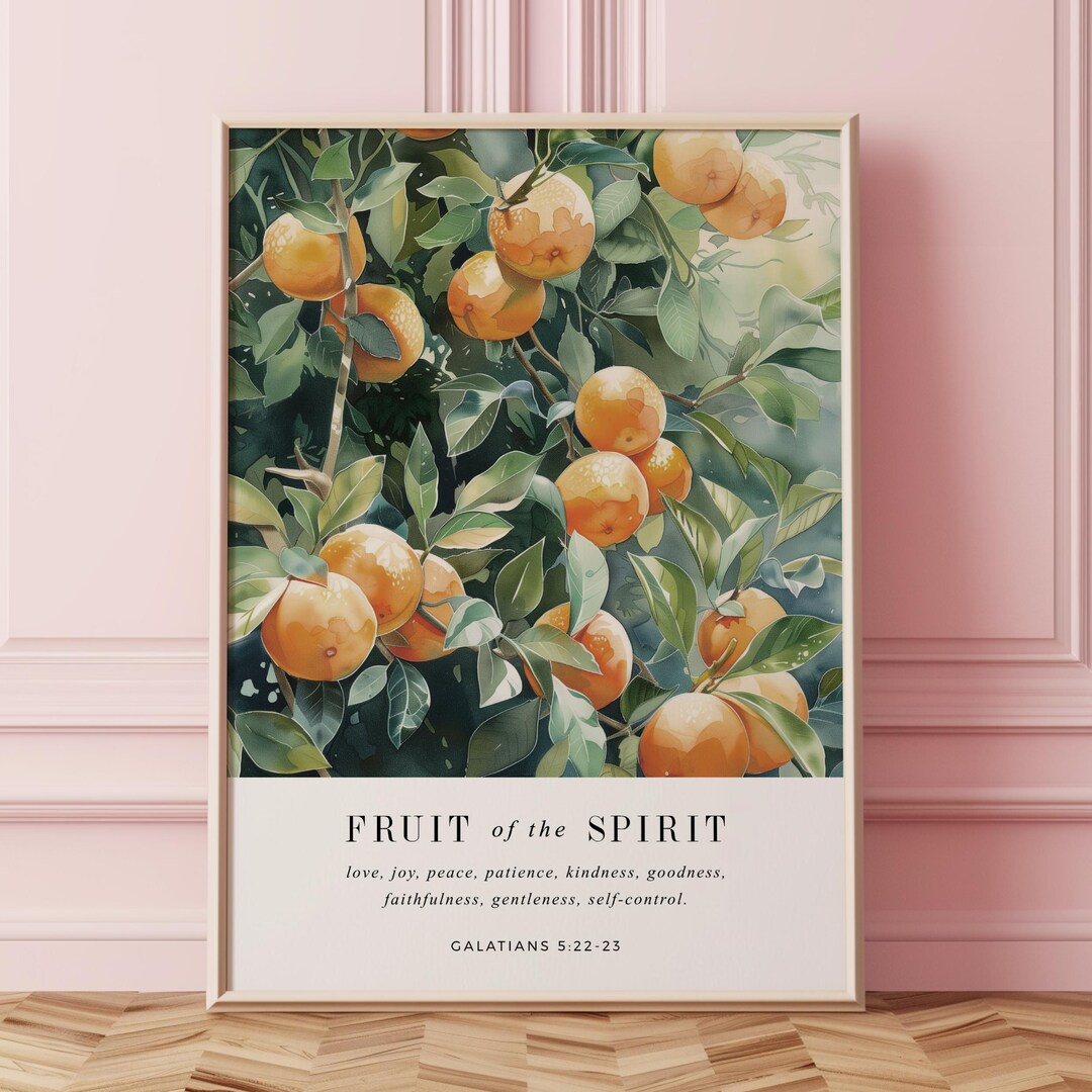 Galatians 5:22-23 Fruit of the Spirit Wall Art, Christian Wall Art ...
