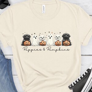 Pumpkins n' Puppies, Halloween Dog Sweatshirt,Halloween Sweatshirt, Halloween Sweater,Happy Halloween, Retro Spooky Season, Ghost Sweatshirt