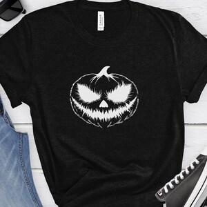 Halloween Shirt Comfort Colors®, Pumpkin Face Tee for Women, Cute Spooky Season Clothing, Funny Jack O Lantern T-Shirt Men, Halloween Part
