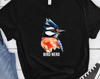 Bird Nerd shirt, Bird Watching Shirt, Bird Lover Tee, Nature Lover shirt, Retro Bird Watcher Shirt, Gift For Bird Lover, Unisex bird shirt
