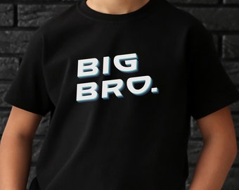 Big Bro Toddler Shirt - Pregnancy Announcement Retro Kids Shirt - Sibling Natural Infant, Toddler & Youth Tee Cute New Big Brother Gift