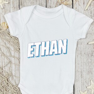 Personalized Name Toddler Shirt - Custom Name Kids Tee - Retro Unisex Shirt - pink, Sibling Natural Infant, Toddler & Youth Tee Cute New Bro