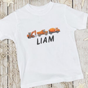 Personalized Construction Shirt, Equipment Shirt, Truck Kids Shirt, Dump Truck Shirt, Toddler Shirt, Boys Shirt, Construction Kids Shirt