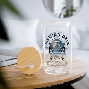 Bicchiere Icewind Dale, 16 once, perfetto per i giocatori di D&D, regalo geek, stoviglie uniche, regalo Dungeons and Dragons, regali dnd, regalo dm, BG3