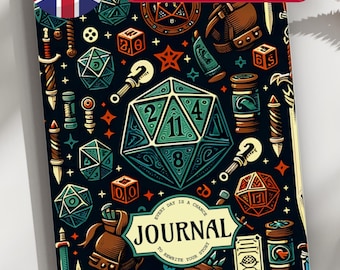 Quaderno personalizzato per Dungeon Master, diario dei personaggi per Dungeons and Dragons, giocatori di D&D e Dungeon Master, gioco di campagna D&D