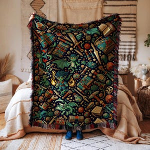 mtg card blanket Brain Dead x Magic: The Gathering Deckmaster Rug Cool Iron as Needed Magic: The Gathering Jace Single-Sided