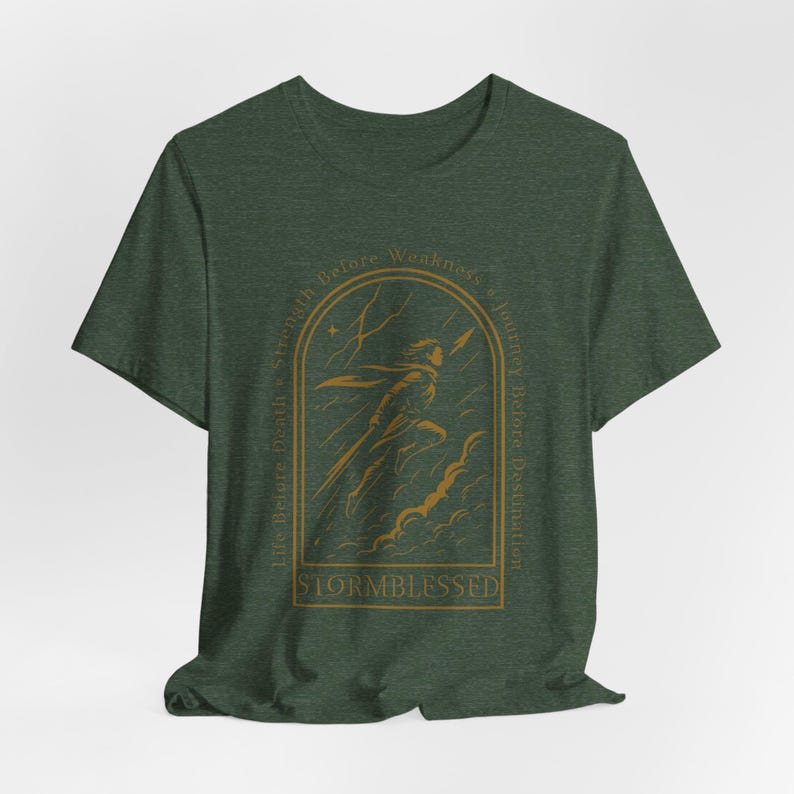 Camiseta Stormblessed, Camiseta para fans de Stormlight, Camiseta Radiant Knight, Camiseta Windrunner, Camiseta Cosmere, Regalo para fans de Brandon Sanderson, Regalo para amantes de los libros Heather Forest
