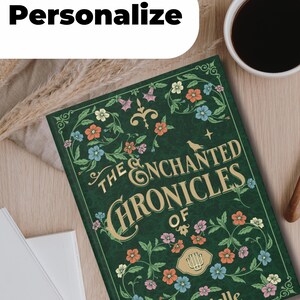 Personalized Journal, Vintage Style Novelty Secret Diary,Green or Blue or red Journal Gift For Best Friend, Fairycore Custom Book Lover Gift