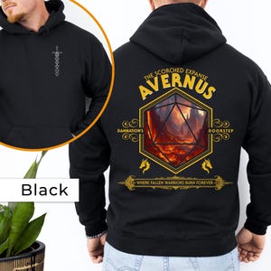 Avernus DND HOODIE, Dungeons hoodie, Dragons hoodie, D&d Hoodie, Dnd gift Sweatshirt, Dragon Hoodie, Dungeon Master Hoodie, D20 Hoodie.