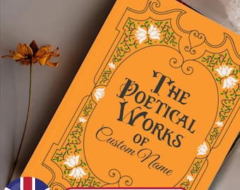 Yellow Personalized Poetry Journal Custom Poem Book Poet Gift for Writer Journal for Poetry Notebook Poetry Lover Gift Custom Journal, UK
