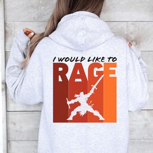 I Would Like To Rage DnD Hoodie, Barbarian D&D Dungeons And Dragons Class Shirt, Funny DnD Gift For Him or Her Tee,Barbarian Cool Sweatshirt