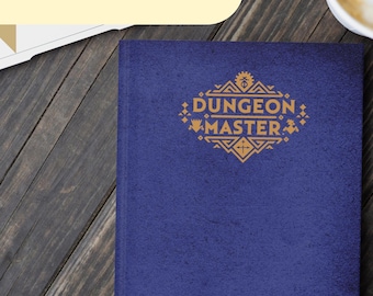 Personalized DnD Campaign Journal, Custom Dungeons and Dragons Gift, For Dungeon Master, Players handbook Gift, Custom Name Journal A5