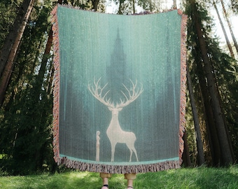 Throne of Glass Terrasen Woven Blanket Abraxos Throne of Glass Merch Sarah J Maas Gifts SJM Merch Booktok Merch Bookstagram TOG Gifts