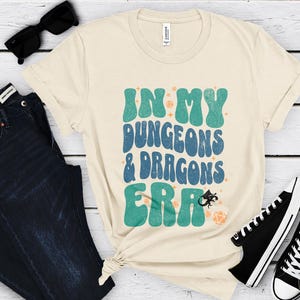 I min Dungeons and Dragons-era t-shirt, trendig present till DM, retro Dungeons and Dragons-tröja, D&D T-shirt, rolig Dungeons and Dragons-klass t-shirt
