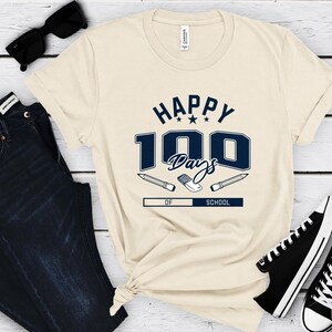 Happy 100 Days of School T-Shirt, 100 Day Shirt, 100th Day Of School Celebration,Student Shirt,Back to School Shirt,Gift For Teacher,varsity